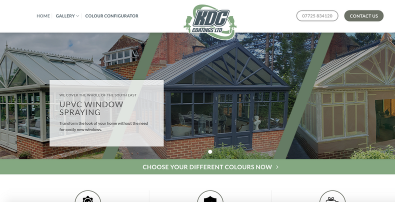 KDC Coatings Website Design in Maidstone - UPVC Spraying