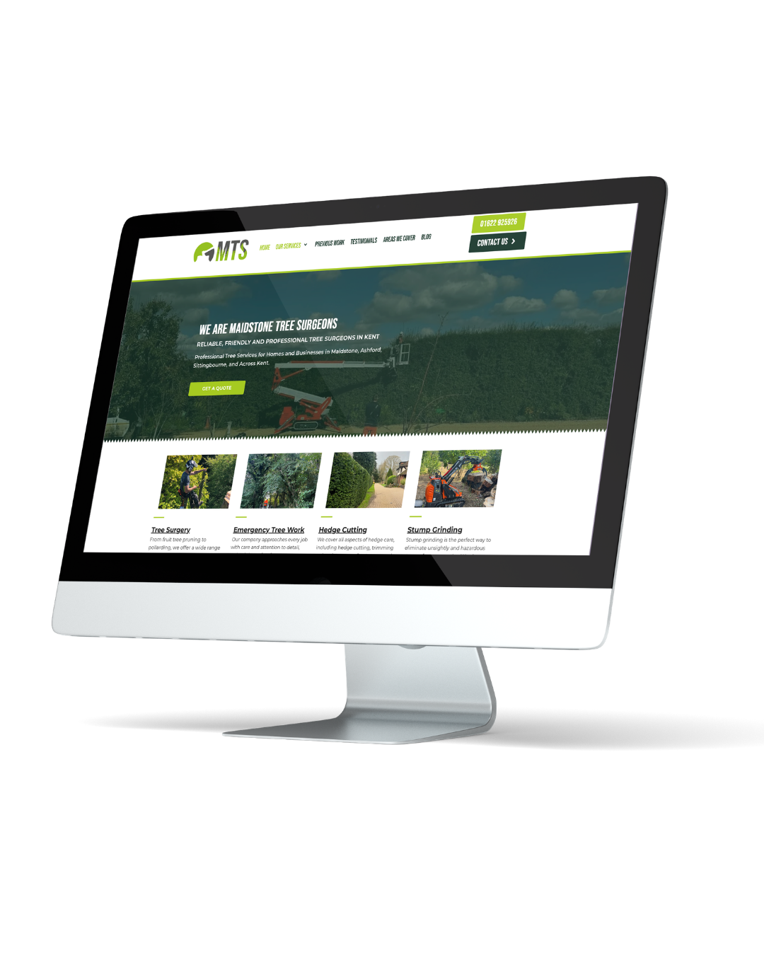 Maidstone Tree Surgeons Website Design by Twister Marketing