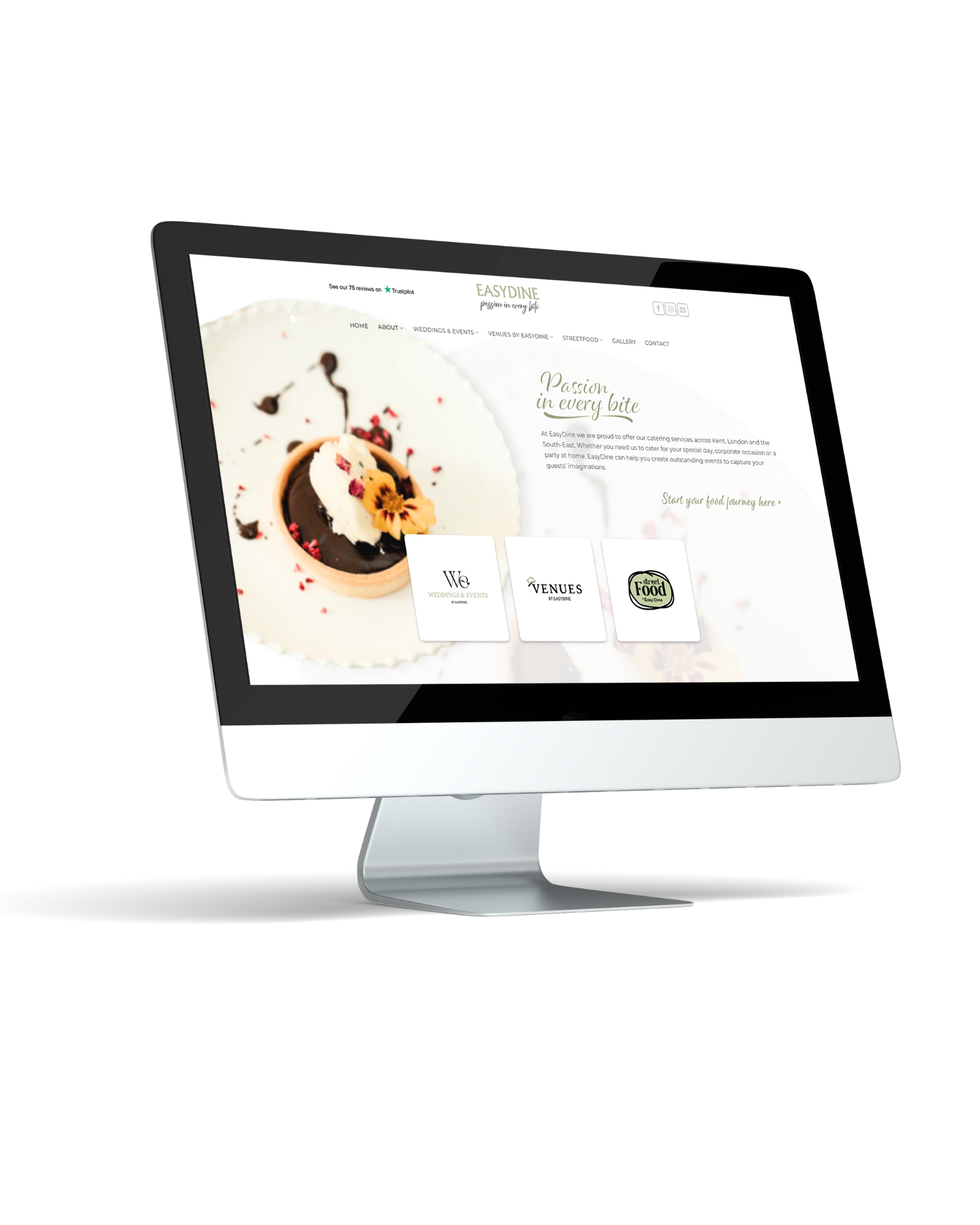 Easy Dine Catering Website by Twister Marketing